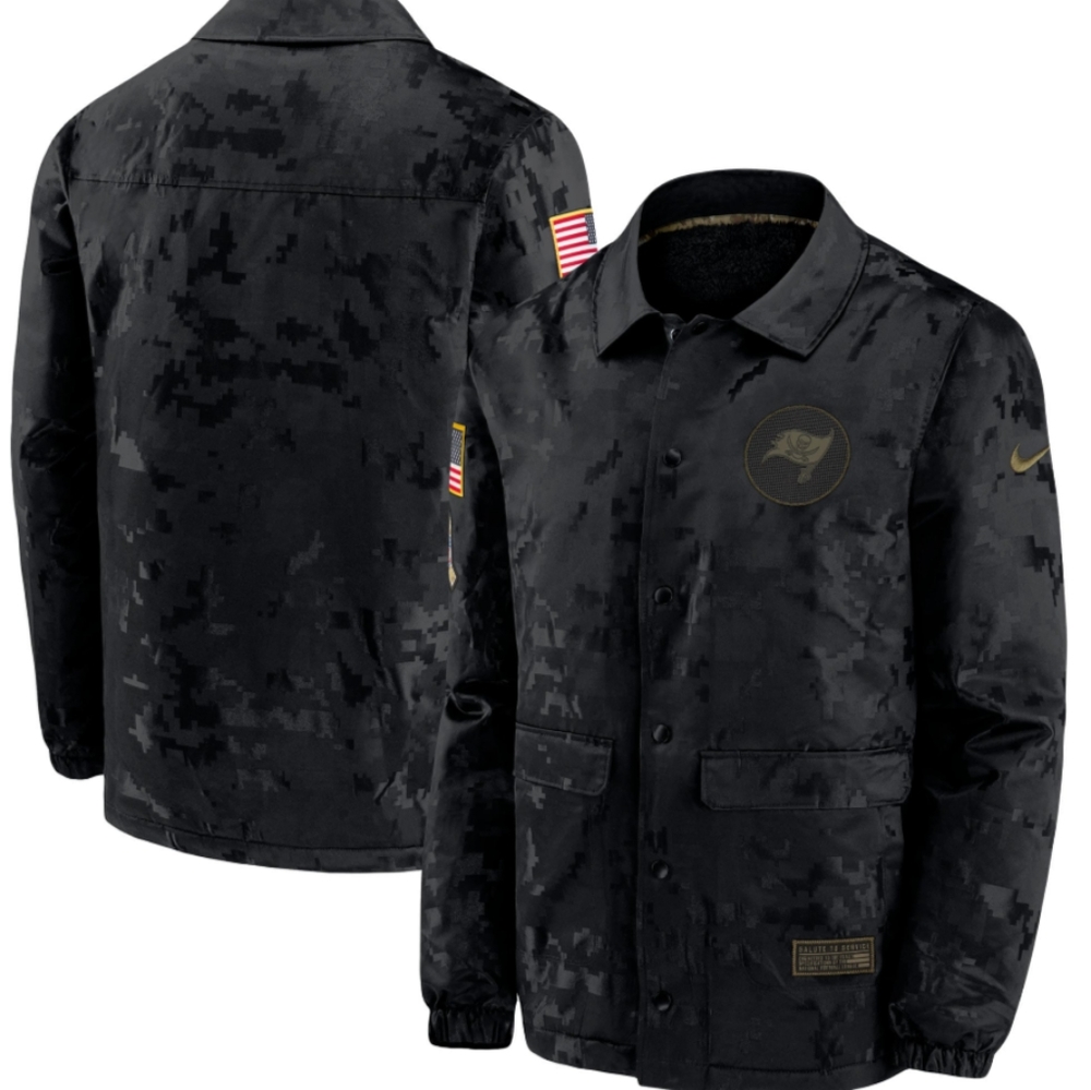 NWT Nike Tampa Bay Buccaneer Bucs Salute to Service Digital Camo Jacket